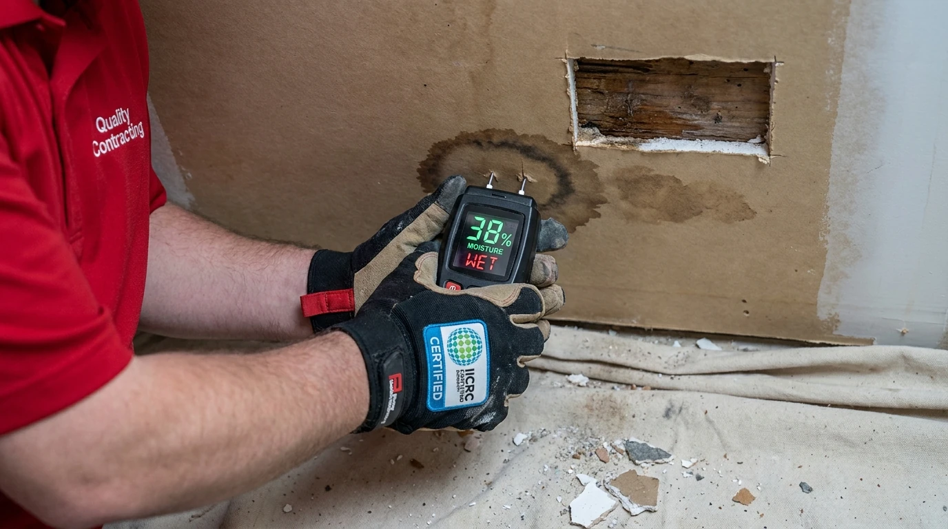What causes a brown stain on a ceiling: how to fix water damage on ceiling